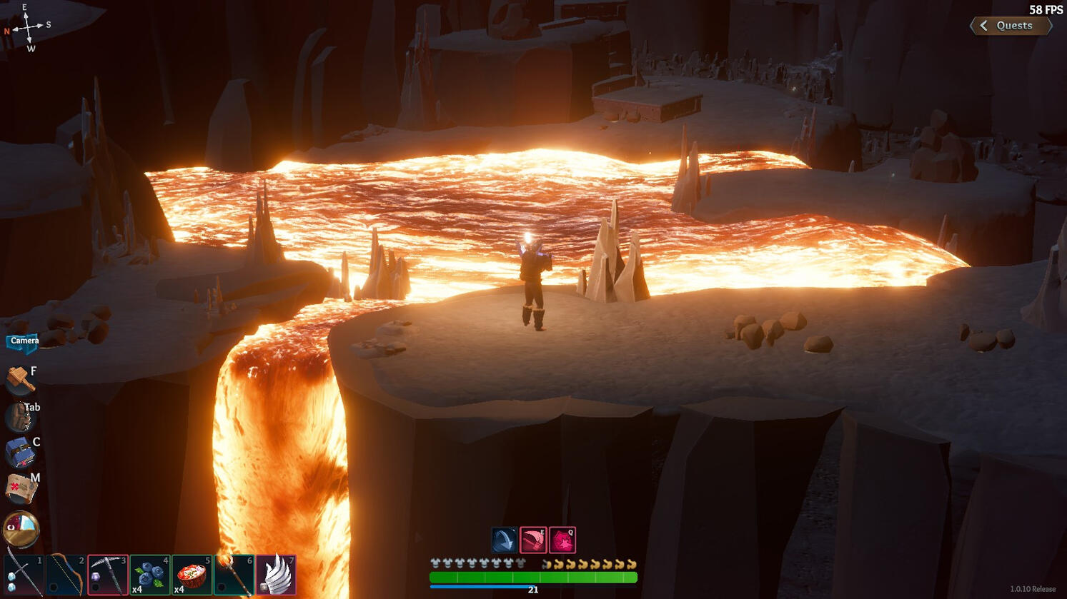 Discovering the Lava Waterfall
