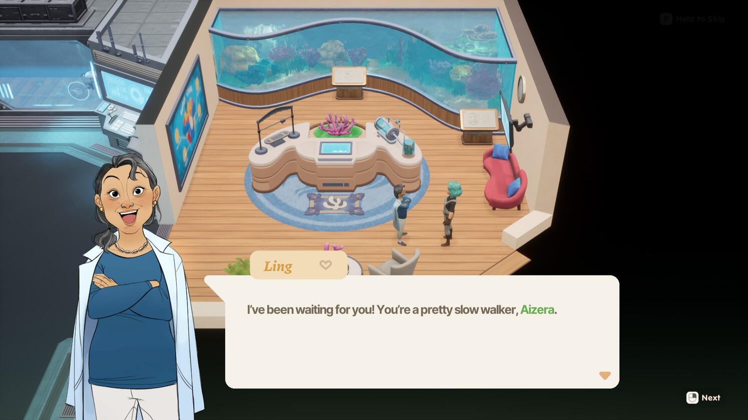 Called out by an NPC